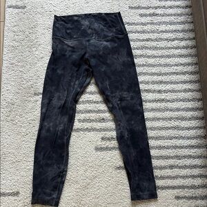 lululemon athletica Black Tie-Dye Leggings